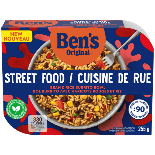 BEN'S ORIGINAL STREET FOOD BEANS & RICE BURRITO BOWL
