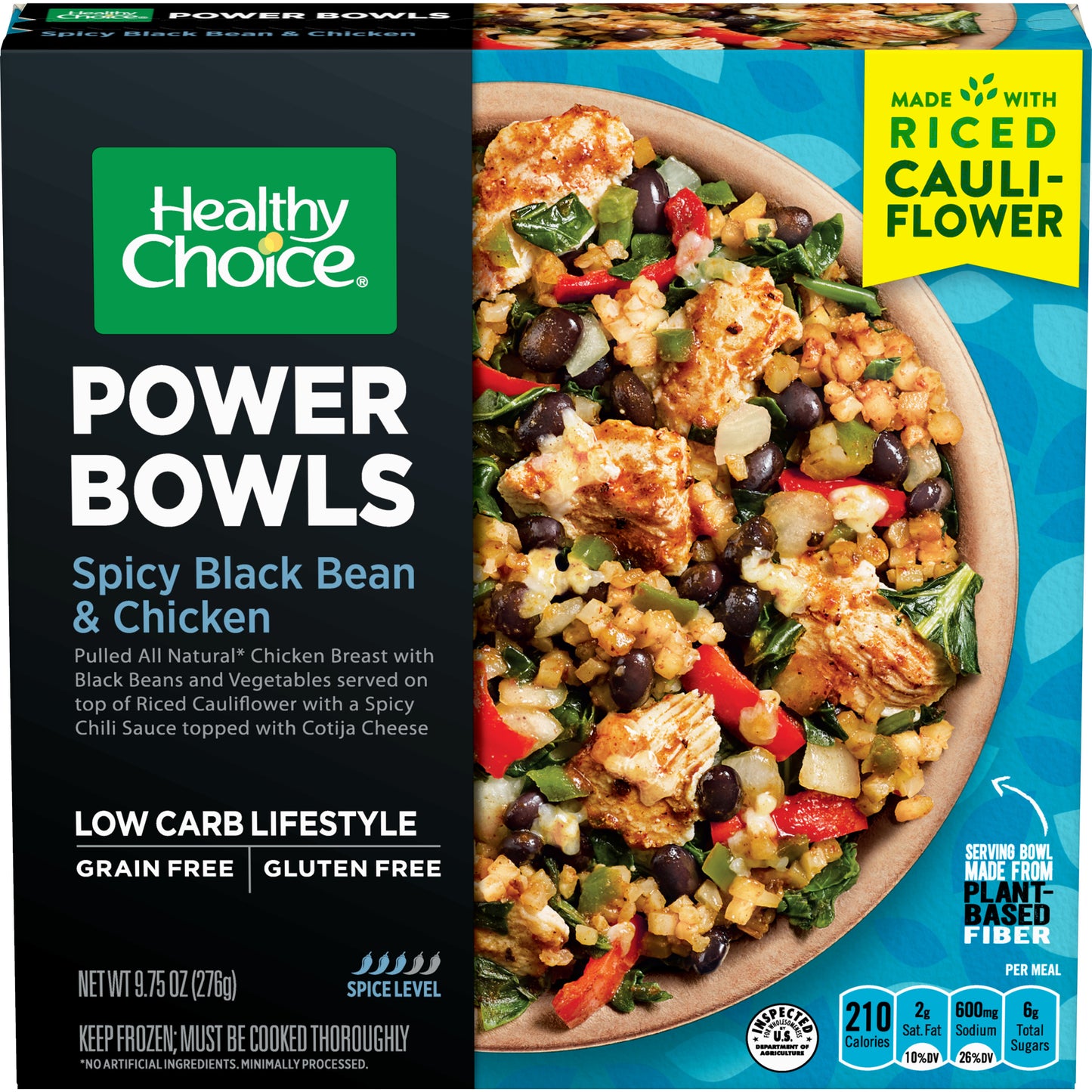 Healthy Choice POWER Bowl SPICY BLACK BEAN, CHICKEN