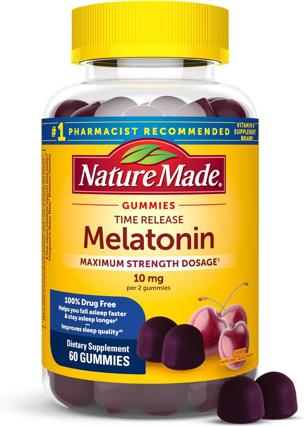 NATURE MADE MELATONIN GUMMIES - CHERRY - 10mg