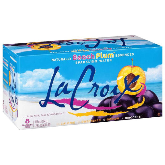 LA CROIX-WATER SPARKLING BEACH PLUM 8pk