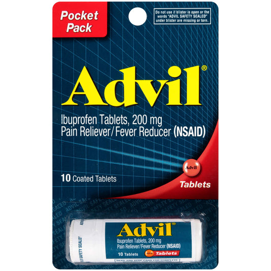 ADVIL IBUPROFEN 10 TABLETS 200mg