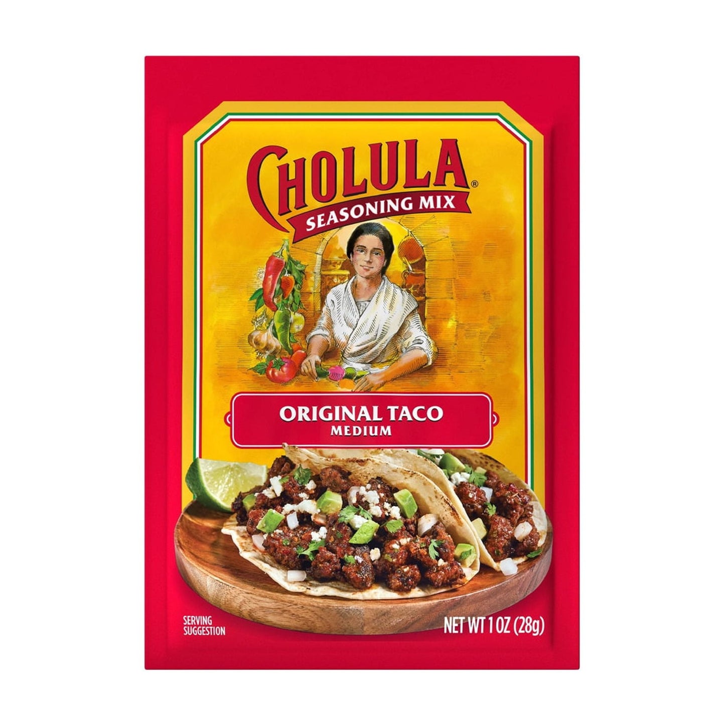 CHOLULA SEASONING MIX - ORIGINAL TACO - MEDIUM 1.3OZ