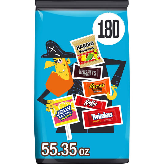 HERSHEY'S Chocolate Sweets Assorted Halloween Candy - 55.35oz 180 pieces