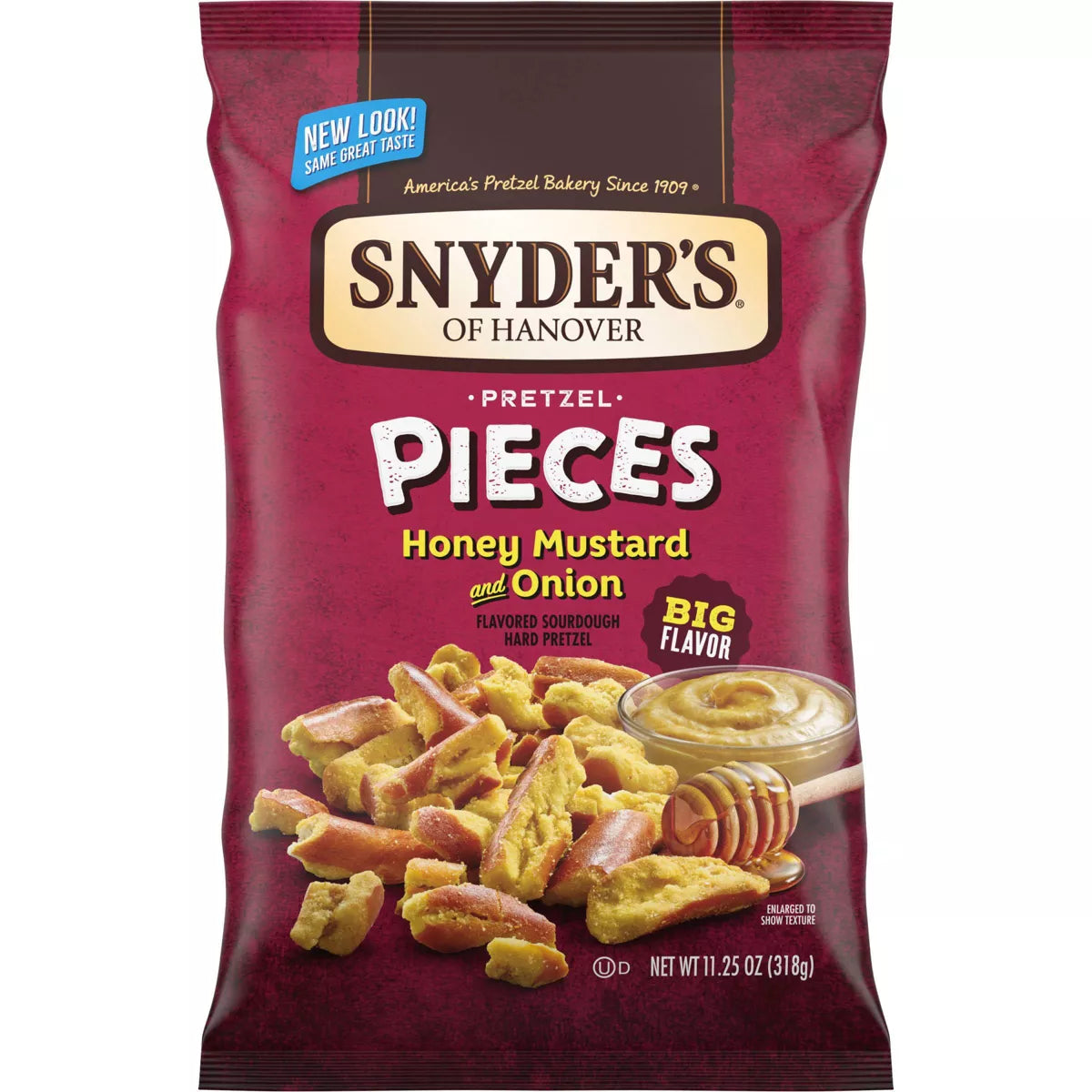 SNYDER'S - PRETZEL PIECES - HONEY MUSTARD & ONION - 11.25OZ