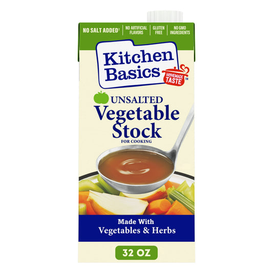 KITCHEN BASICS - VEGETABLE STOCK - UNSALTED - 32oz