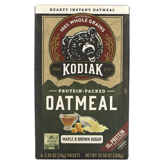KODIAK OATMEAL - MAPLE & BROWN SUGAR (6pk)