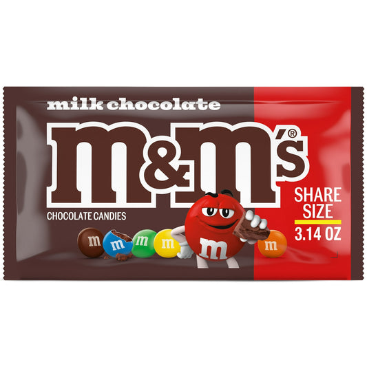 M&M's - MILK CHOCOLATE - SHARE SIZE 3.14oz