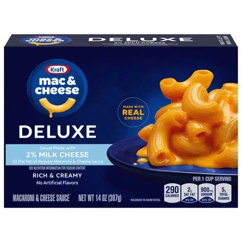 KRAFT - MAC & CHEESE - DELUXE 2% MILK