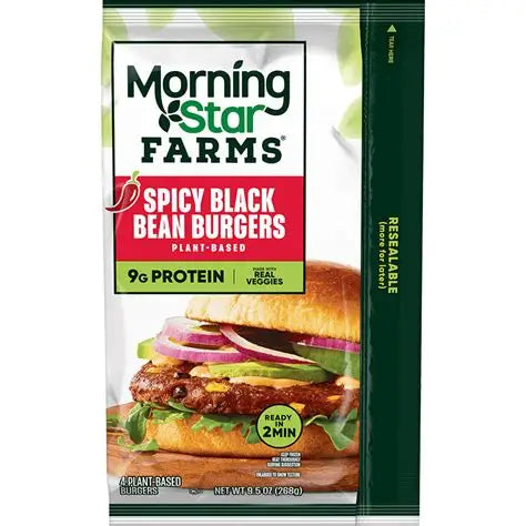 MORNING STAR FARMS - SPICY BLACK BEAN BURGERS