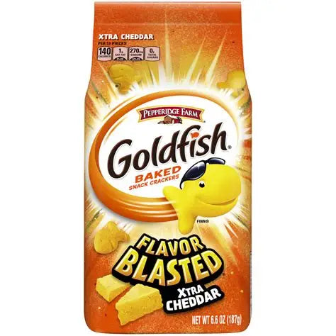PEPPERRIDGE FARM GOLDFISH - FLAVOR BLASTED - XTRA CHEDDAR