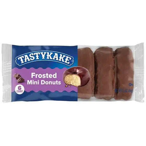TASTYKAKE FROSTED MINI DONUTS - CHOCOLATE