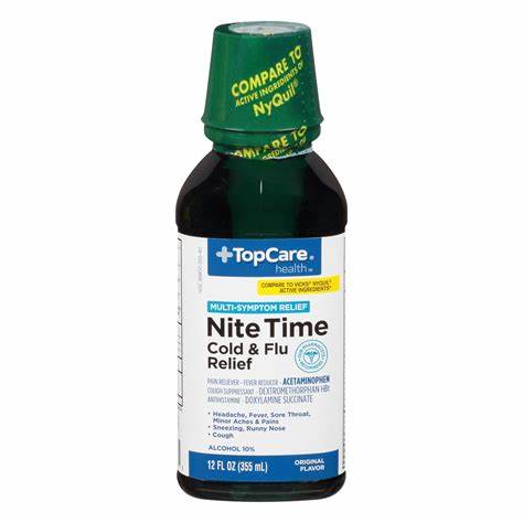 Top Care Nite Time Cold and Flu 12oz