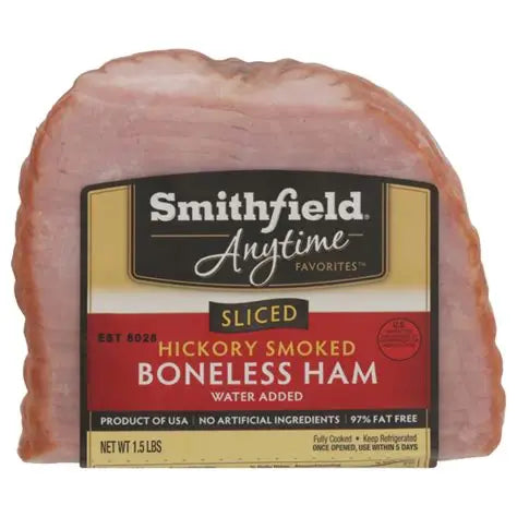 SMITHFIELD - HAM - HICKORY SMOKED - SLICED - 1.5lbs