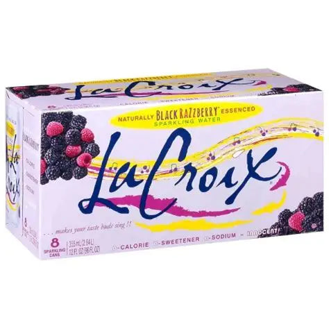 LA CROIX-WATER SPARKLING BLACK RAZZBERRY 8pk