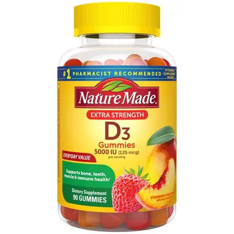 NATURE MADE - VITAMIN D3 2000 IU - 90 GUMMIES