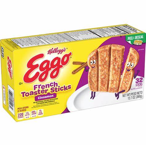 KELLOGGS EGGO FRENCH TOAST STICKS - CINNAMON