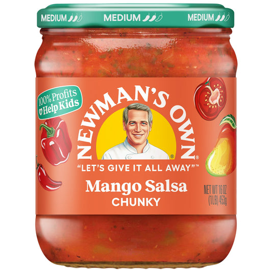 NEWMAN'S OWN - MEDIUM MANGO SALSA - CHUNKY