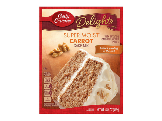 BETTY CROCKER - SUPER MOIST CARROT CAKE MIX