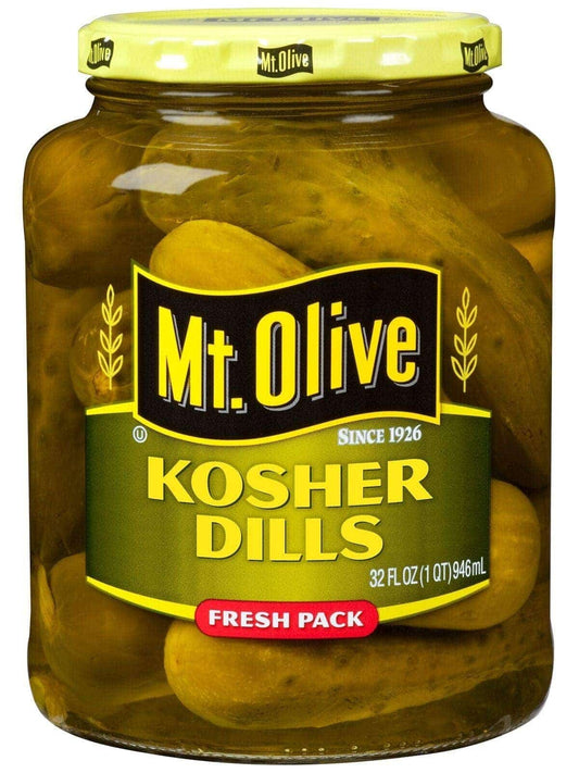 MT. OLIVE WHOLE KOSHER PICKLES 128 FL OZ (1 GAL)