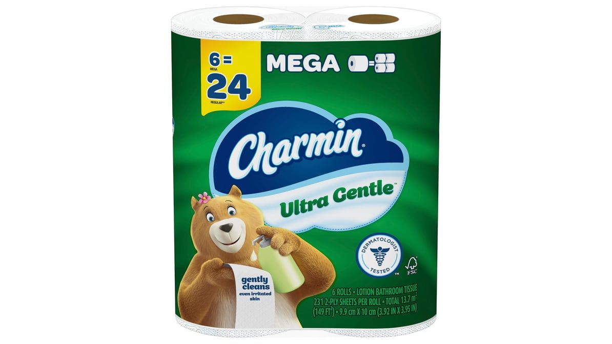 CHARMIN - ULTRA GENTLE - 6 MEGA ROLLS