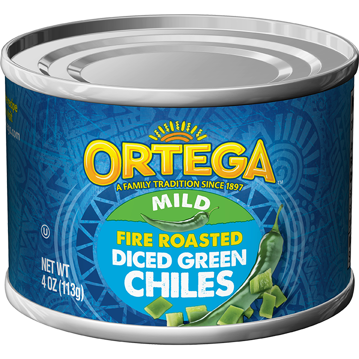 ORTEGA - GREEN CHILES - DICED - MILD