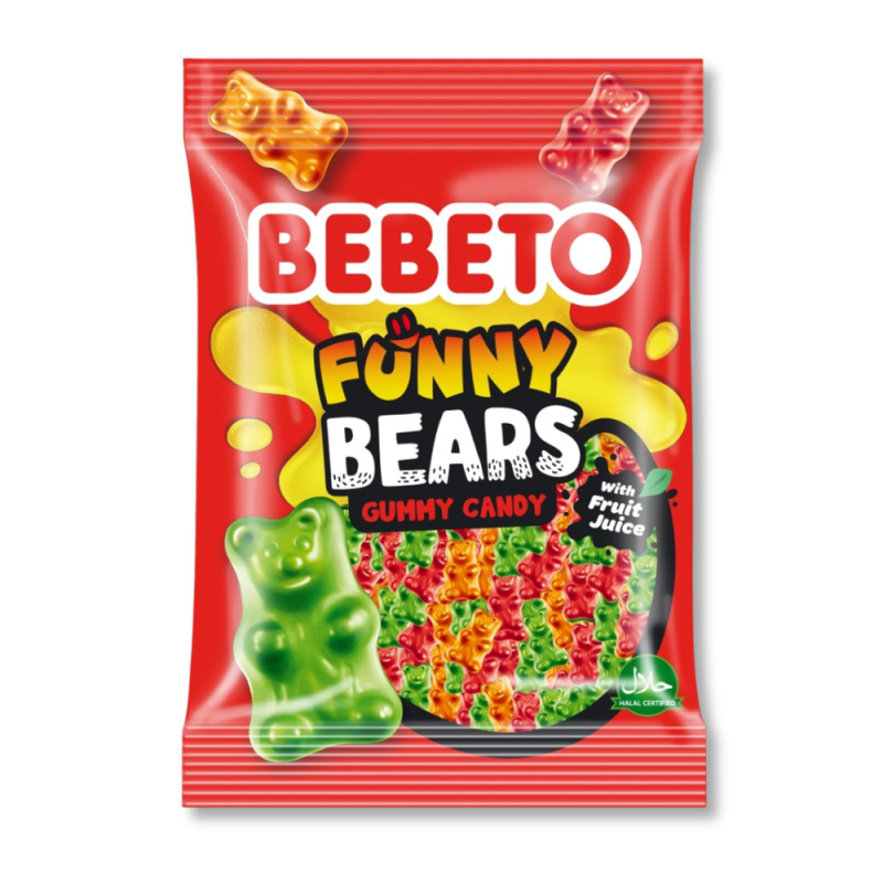 BEBETO- FUNNY BEAR GUMMY CANDY - 80G
