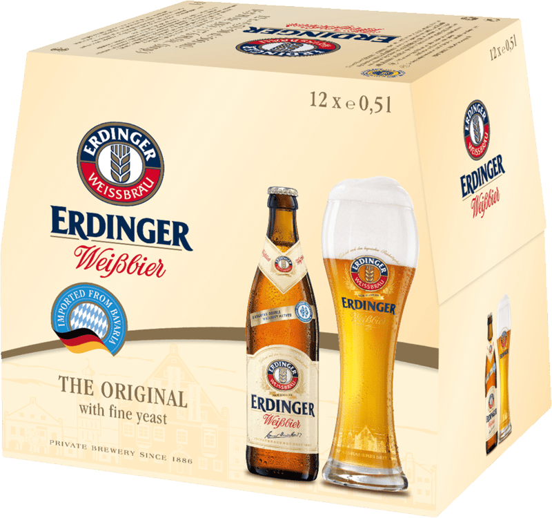 ERDINGER WEISSBIER .5L - 12 PACK
