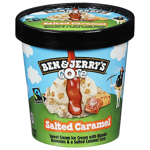 BEN AND JERRY'S - SALTED CARAMEL