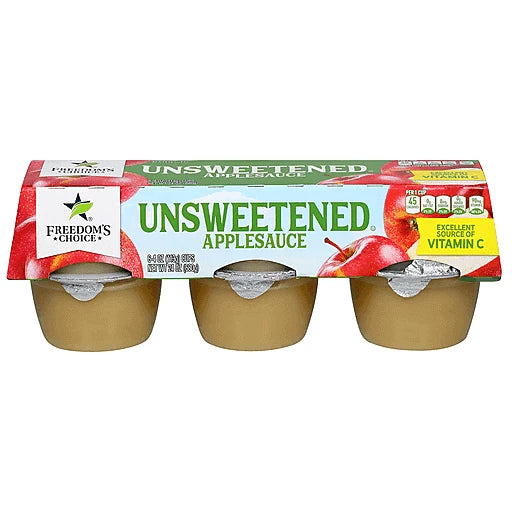 FREEDOM'S CHOICE - UNSWEETENED APPLESAUCE - 6 CUPS