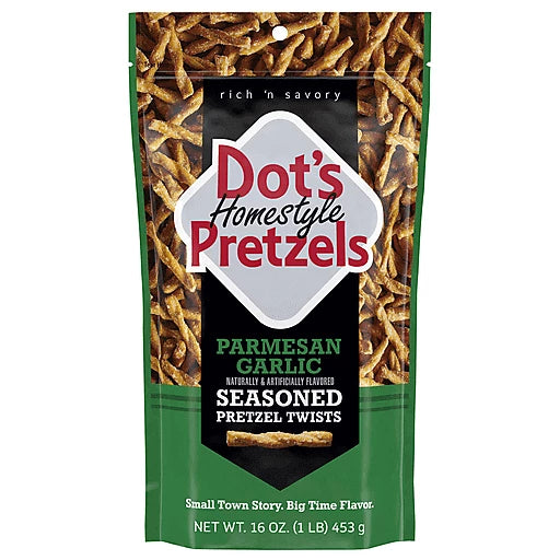 DOTS PRETZELS - PARMESAN GARLIC 16oz