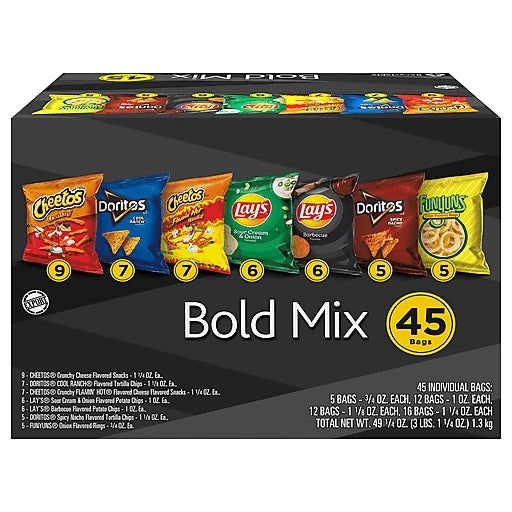 LAY'S - BOLD MIX 45ct