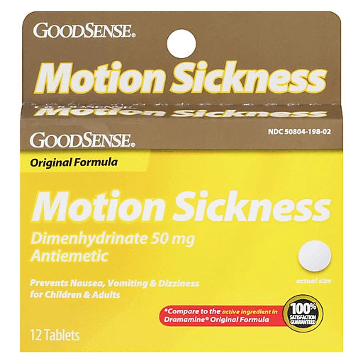 GOODSENSE - MOTION SICKNESS - 12 TABS