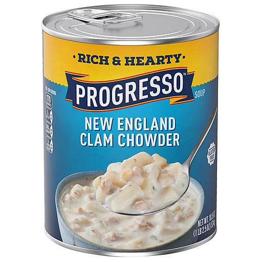 PROGRESSO - NEW ENGLAND CLAM CHOWDER - 18.5oz