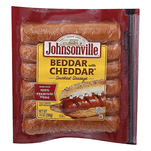 JOHNSONVILLE - BEDDAR WITH CHEDDAR SMOKED SAUSAGE