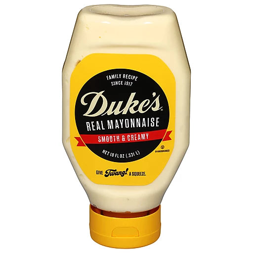 DUKES MAYONNAISE - SQUEEZE - 18Oz