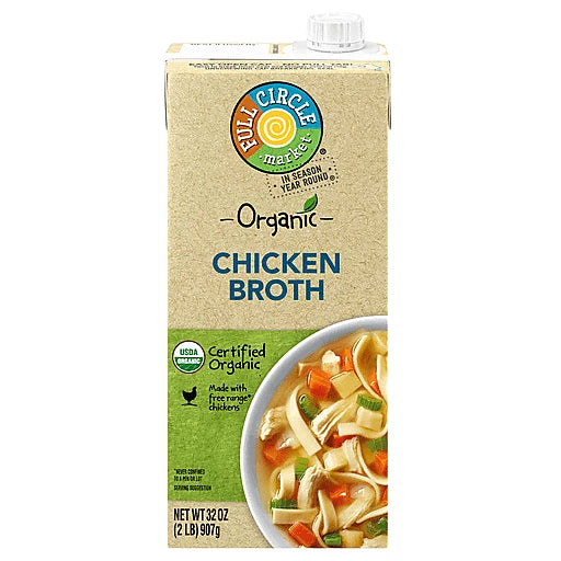 FULL CIRCLE MARKET - CHICKEN BROTH - ORGANIC 32oz