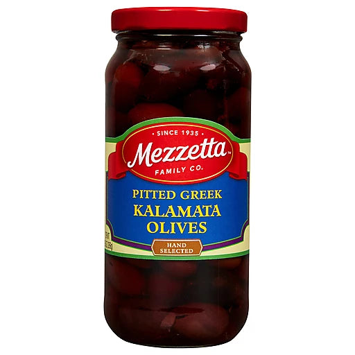 MEZZETTA - PITTED GREEK KALAMATA OLIVES - 16OZ
