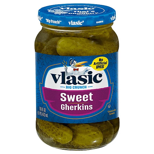 VLASIC - SWEET GERKINS - 16OZ