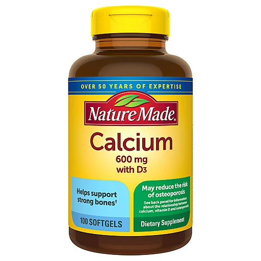 NATURE MADE - CALCIUM - 100 SOFTGELS - 60mg