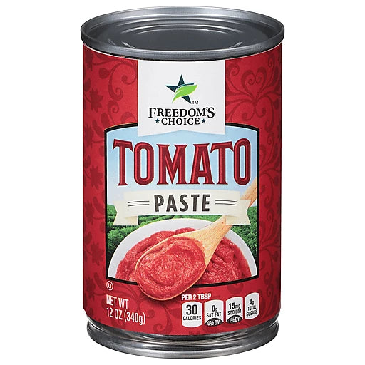 FREEDOM'S CHOICE - TOMATO PASTE - 12oz