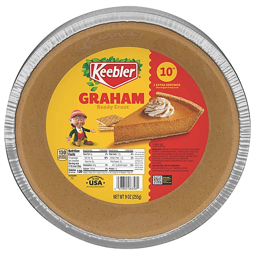 KEEBLER - GRAHAM PIE CRUST - 10" / 9OZ
