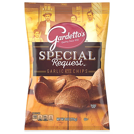 GARDETTO'S - SPECIAL REQUEST GARLIC REY CHIPS - 8oz