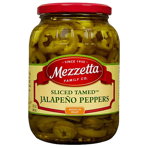 MEZZETTA - JALAPENO PEPPERS - SLICED TAMED - MEDIUM - 32OZ