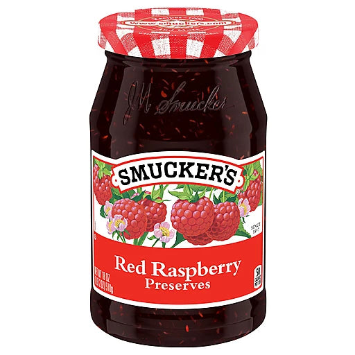 SMUCKER'S - RED RASPBERRY PRESERVES 0 18oz