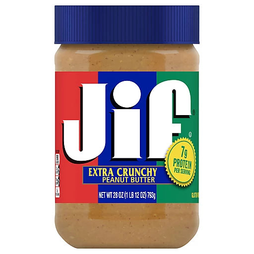 JIF PEANUT BUTTER - EXTRA CRUNCHY