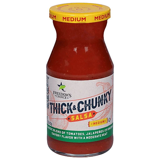 FREEDOM'S CHOICE - THICK & CHUNKY SALSA - MEDIUM - 16oz