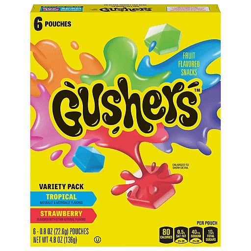 GUSHERS - BOX OF 6