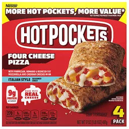 HOT POCKETS - PIZZA 4 CHEESE 17OZ - 4 PACK