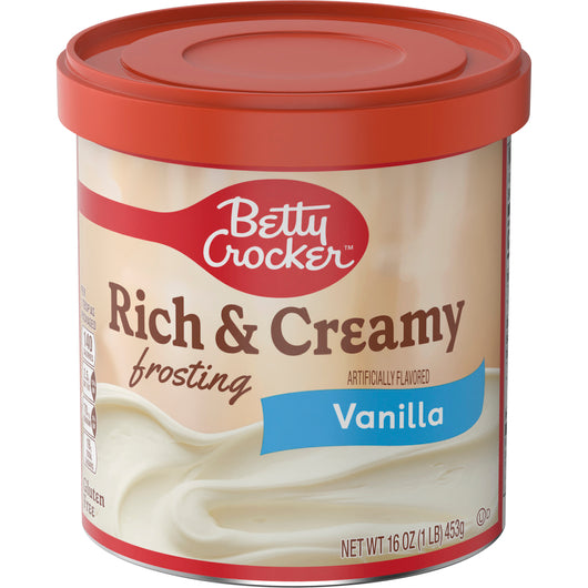 BETTY CROCKER RICH AND CREAMY VANILLA FROSTING