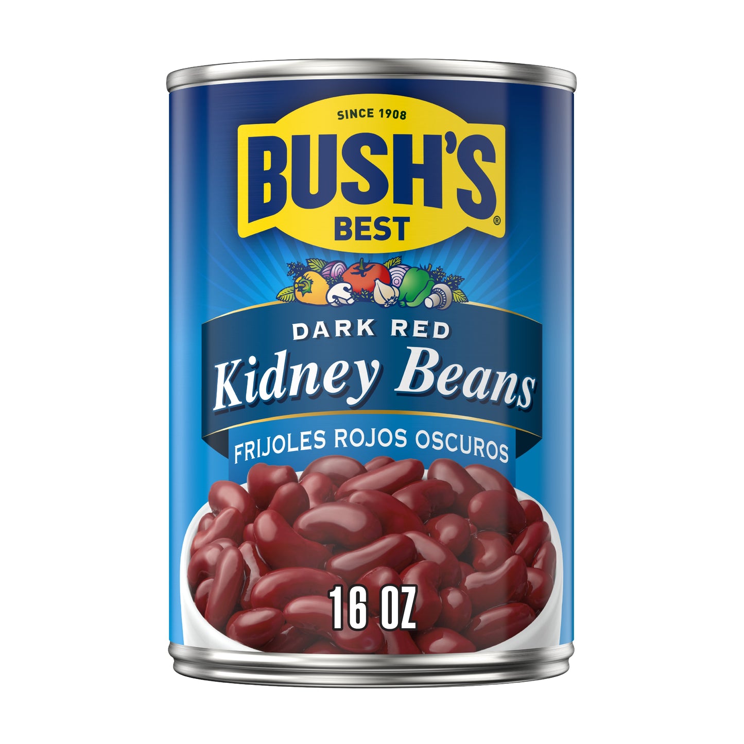BUSH'S KIDNEY BEANS - DARK RED 16 oz
